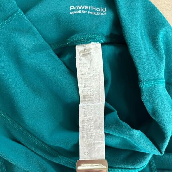 Fabletics Leggings Womens XS Aqua Athletic Gym Yoga Running Activewear Pants - Picture 3 of 12